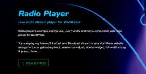 Radio Player Pro网络广播实时音频流播放器WordPress插件V2.0.76