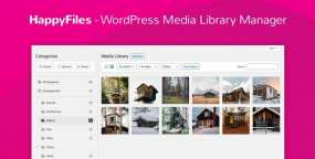 HappyFiles Pro汉化版 | 媒体库文件组织管理WordPress插件
