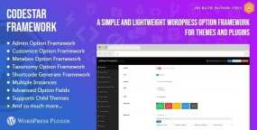 [2.2.8]Codestar Framework Premium配置参数选项框架WordPress插件