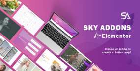 Sky Addons汉化版_页面编辑元素Elementor组件