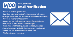 [1.9]WooCommerce Email Verification客户买家注册邮箱验证插件