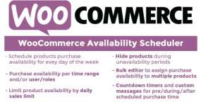 [12.4]WooCommerce Availability Scheduler产品可购买时段调度器和限制每日购买数量