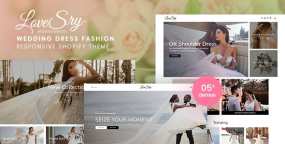 [1.0]LoveSry婚纱和新娘礼服在线购物平台Shopify主题