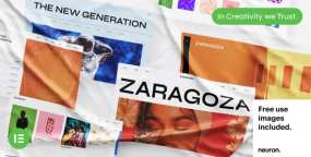 Zaragoza汉化版(v1.1.1)创意设计绘画艺术作品展示WordPress主题