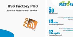 [4.3.6]RSS Factory PRO提要RSS Feed生成器和Feed内容导入Joomla插件
