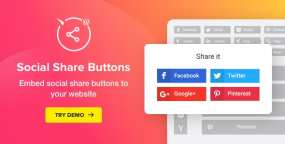 [1.6.1]Social Media Share Buttons社交分享按钮WordPress插件