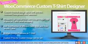 [2.0.8]Custom T-Shirt Designer客户DIY设计T恤衫WooCommerce插件