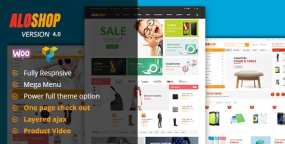 Alo Shop(v6.4)商场超市综合品类在线购物商城WooCommerce主题