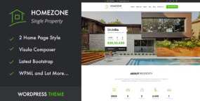 [1.6]Home Zone房产租售|房地产和物业公司网站WordPress主题
