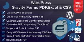 FormsExcel V1.7.2 将GF表单条目导出到PDF、Excel和CSV文件