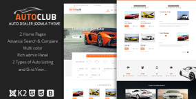 [15.0]Auto Club响应式汽车经销商网站Joomla主题