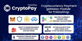 [1.0.1]CryptoPay商品加密货币钱包支付网关Prestashop插件