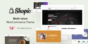 Shopic WordPress跨境电商网站主题 可导入演示数据
