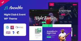 [1.0]Anondho夜总会和音乐演唱会活动WordPress主题