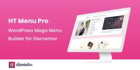 HT Menu Pro(v1.0.9)图文超级导航菜单构建器Elementor插件