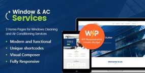 AC Services窗户清洁和空调供暖服务企业WordPress主题 1.2.10