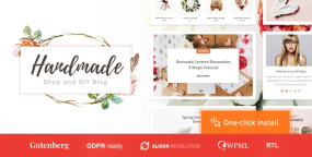 Handmade Shop手工制品和工艺品销售网店WooCommerce主题