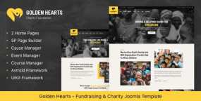 [1.0]Golden Hearts慈善筹款非营利组织网站Joomla 4模板