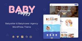 WordPress主题Happy Baby保姆和婴幼儿护理网站模板