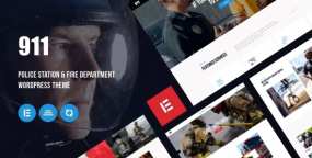 WordPress主题911 v1.0 警察局公安局和消防部门网站主题
