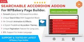Ultimate Searchable Accordion 2.0.1 可搜索手风琴WPBakery插件