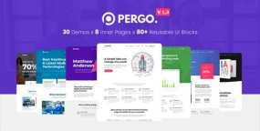 [1.7.7]Pergo初创企业业务推介落地页网站WordPress主题