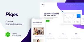 Piqes软件开发和网站设计初创企业WordPress主题