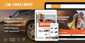 Cars4Rent汽车租赁和租车服务网站WordPress主题