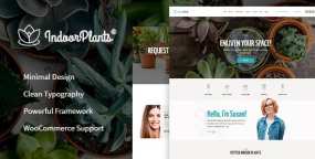 Indoor Plants室内绿植和景观园艺公司网站WordPress主题