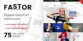 Fastor创意多功能跨境电商OpenCart模板V2.4