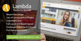 响应式在线学习教育培训Moodle主题Lambda