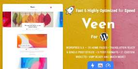WordPress主题Veen破解版V2.6.1 极简轻量级个人传记博客网站