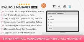 投票和问卷调查WordPress插件BWL Poll Manager 1.0.8