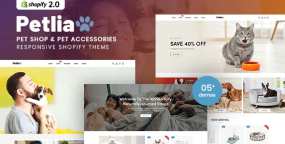 Petlia响应式宠物店和宠物用品店Shopify主题1.0