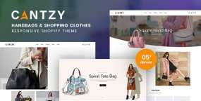 Cantzy手提袋挎包跨境电商购物平台Shopify主题1.0