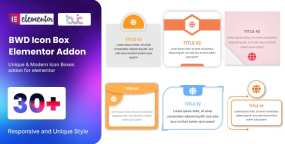 BWD Icon Box addon图标框编辑元素elementor插件1.0