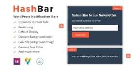 HashBar Pro通知提醒栏WordPress插件