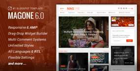 MagOne响应式新闻和杂志网站Blogger模板V6.9.60