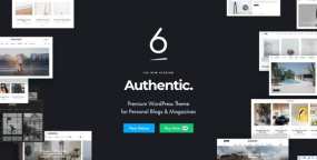 Authentic(v7.2.6)极简时尚博客杂志网站WordPress主题