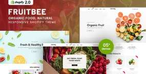 FruitBee天然有机食品跨境电商销售平台Shopify主题1.0