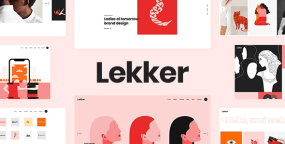 Lekker破解版(v2.2)平面设计师插图插画WordPress主题