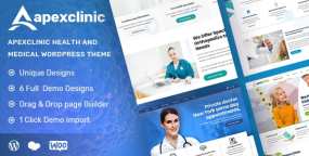 ApexClinic医院诊所和医疗保健行业网站WordPress主题