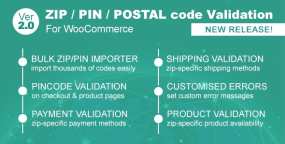Zip/Pin/邮政编码验证器WooCommerce插件V2.1