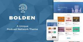 Bolden播客网络或播客节目网站WordPress主题V1.5.0