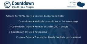 Countdown倒计时器编辑元素WPbakery插件v1.0
