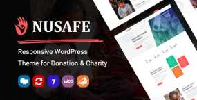 Nusafe响应式WordPress捐赠和慈善主题V1.17