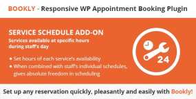 Bookly Service Schedule (Add-on)预约时间调度安排插件V3.1