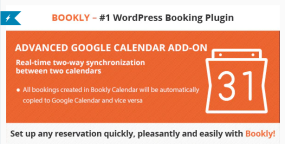 Bookly Advanced Google Calendar (Add-on)谷歌日历插件V2.4