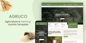 Agruco农业和有机食品企业网站Joomla 4主题V1.0