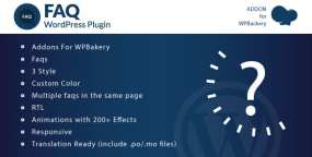 BakFaq常见问题解答FAQ编辑元素WPBakery插件v1.0